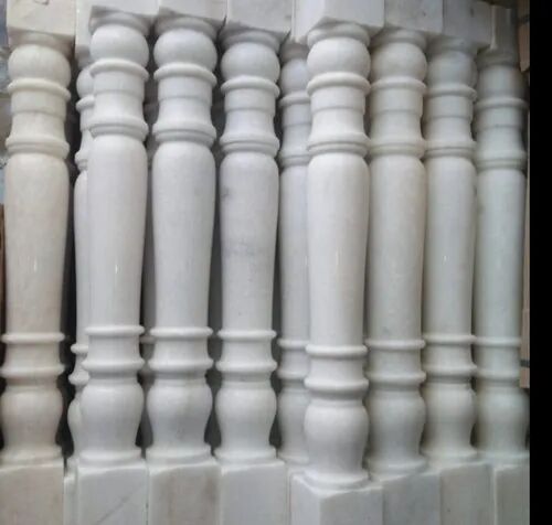 Marble Railing Pillar, Packaging Type : Thramocal