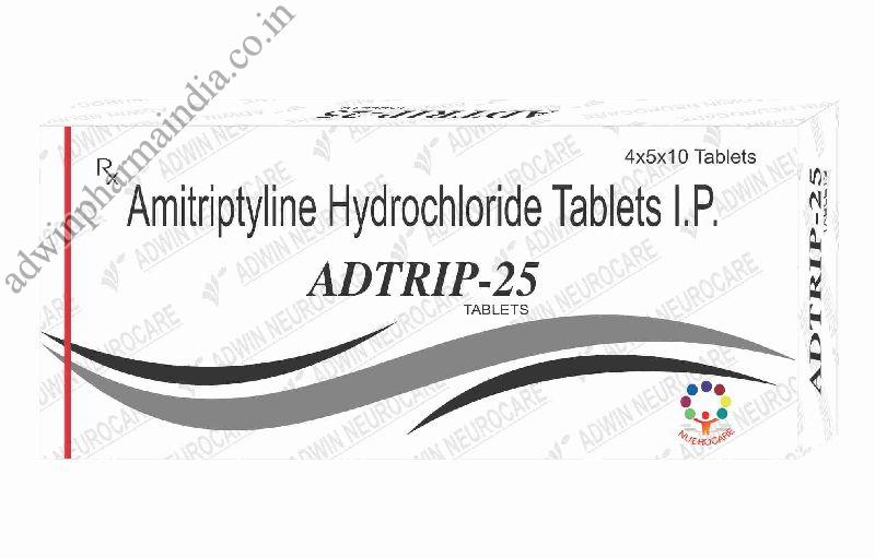 Adtrip 25mg Tablets, Type Of Medicines : Allopathic