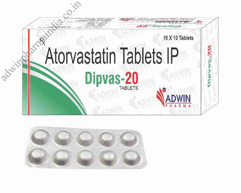Dipvas 20mg Tablets, Type Of Medicines : Allopathic