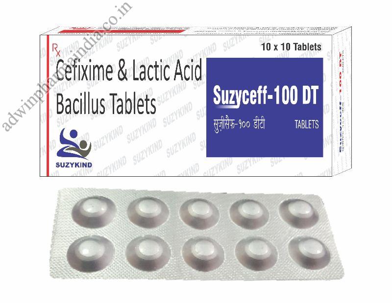 Suzyceff 100mg DT Tablets, Type Of Medicines : Allopathic