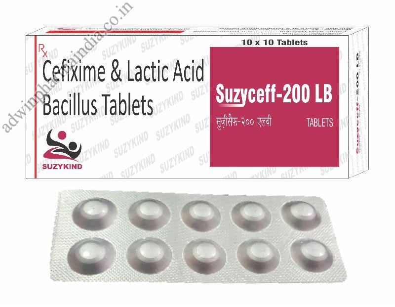 Suzyceff 200mg LB Tablets, Type Of Medicines : Allopathic