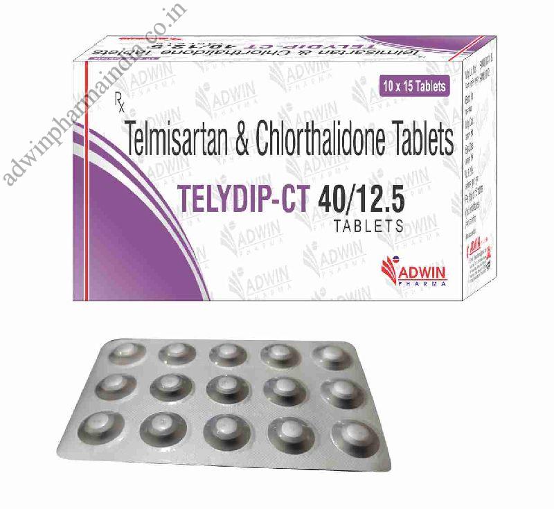 Telydip-CT 40/12.5 mg Tablets, Type Of Medicines : Allopathic