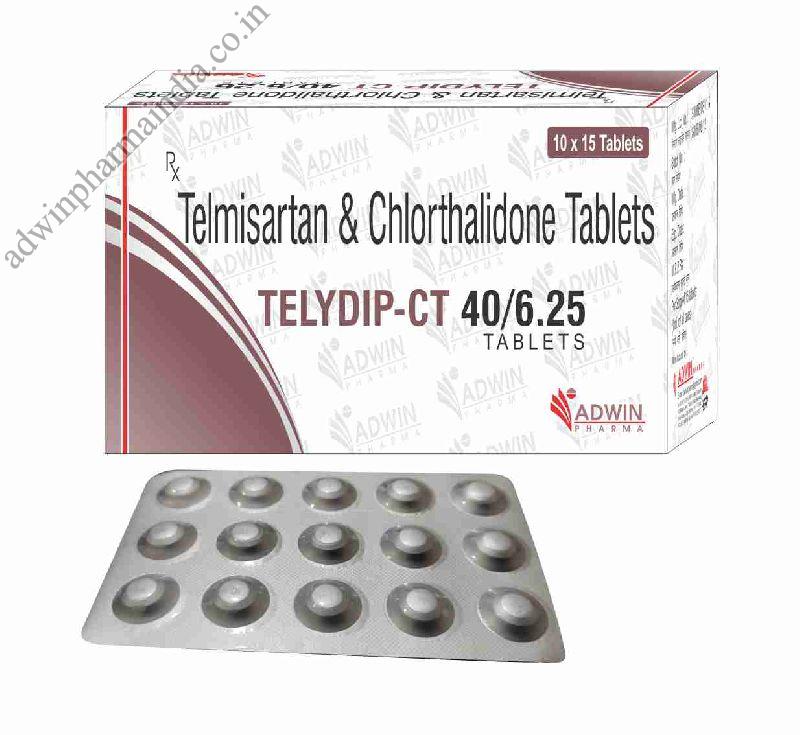 Telydip-CT 40/6.25 mg Tablets, Type Of Medicines : Allopathic