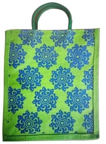 Green Jute Lunch Bag - Rs.85.00, for Promotion, Gift, Wedding Gift, Handle Type : Customized