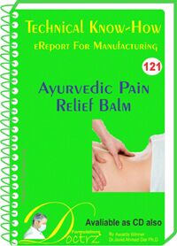 Ayurvedic Pain Relief Balm Manufacturing (TNHR121)