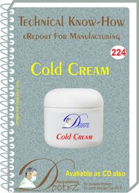 Cold Cream Manufacturing Technology (TNHR224)