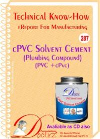 CPVC Solvent Cement Manufacturing Formulation eReport