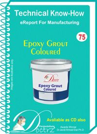 Epoxy grout coloured manufacturing e report