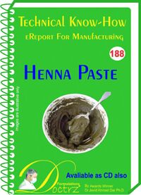 Henna Paste  Manufacturing Technology (TNHR188)