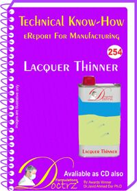 Lacquer Thinner Manufacturing Technology  TNHR254)