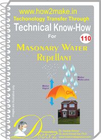 Masonary Water Repellant   Manufacturing Technical Knowhow