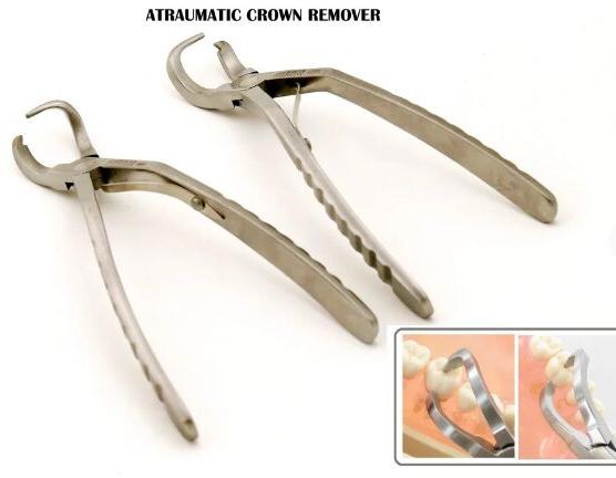 SS Atraumatic Crown Remover, Feature : Reusable