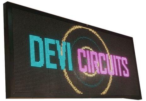 B.B.S. Devices Rectangle LED Colored Display Board, Voltage : 110-120 V AC