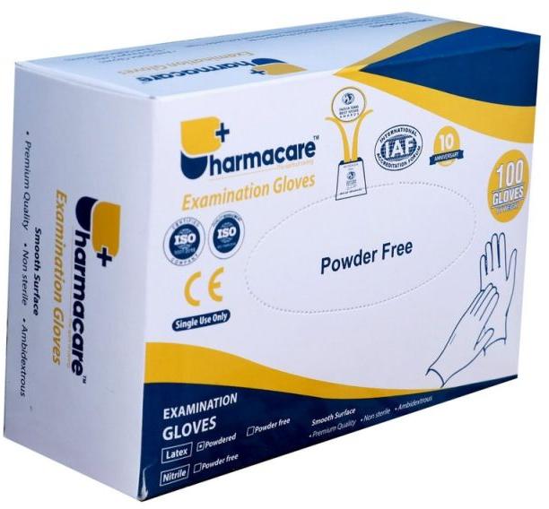 Pharmacare Latex Examination Gloves Powder Free