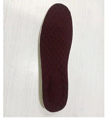 Maroon Pu Foam Shoe Insole, Pattern : Plain
