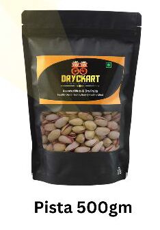 DRYCKART Crunchy Common 500gm Salted Pista, Style : Dried