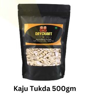 Dryckart Raw Natural 500gm White Tukda Kaju, For Food, Packaging Type : Plastic Packet