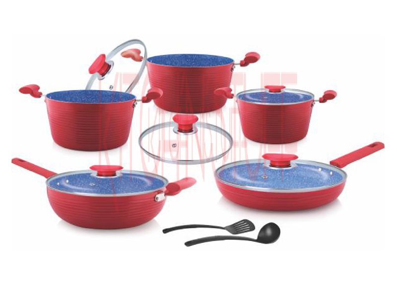 Cookware Set- 12 Pcs. Small Groove