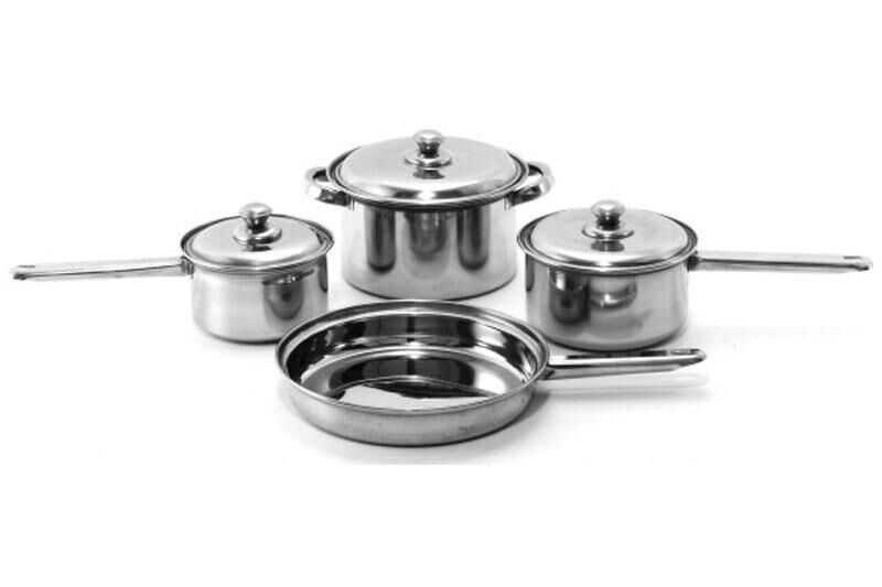 Regular Cookware Set With Steel Handle - 7 & 12 Pcs