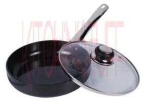 Stainless Steel Straight Fry Pan, Handle Material : Bakelite Handle