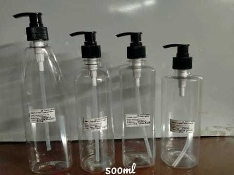 Plain Plastic Cosmetic Bottle, Capacity : 500 ML, 1000 ML