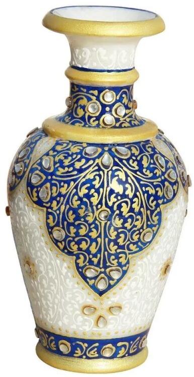 Jar Shaped Marble Flower Vase