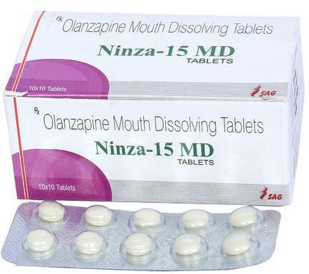 Olanzapine Mouth Dissolving Tablets, for Brain Nervous System Medicines, Packaging Type : Blister