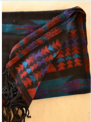 Aztec blanket shawl
