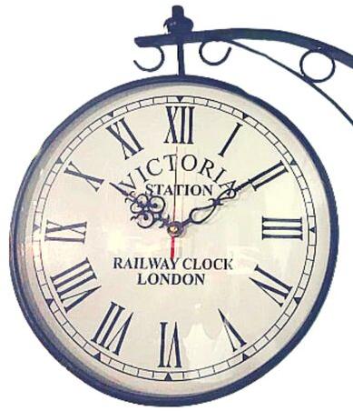 Double Sided Station Weather Clock