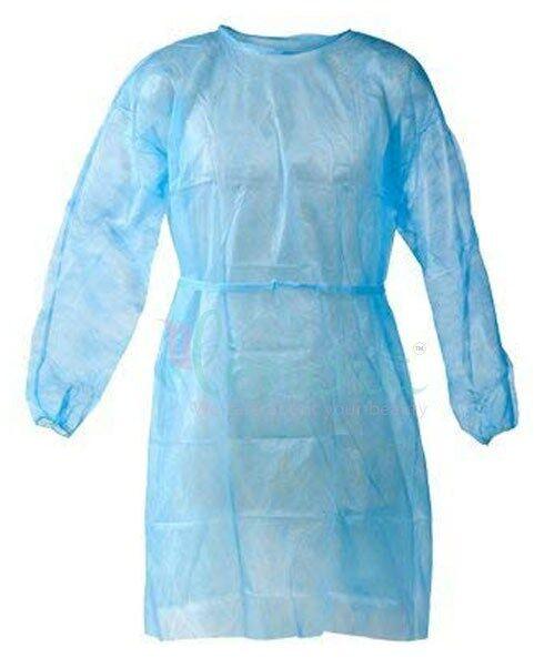 Disposable Isolation Gown, Feature : Supreme finish, Single Use, Comfortable to wear