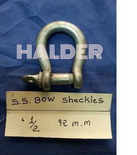 Galvanised Stainless Steel Bow Shackle, Size : 1/2 Inch