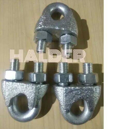 Black HHM Mild Steel Wire Rope Clamp, for Industrial, Packaging Type : Box