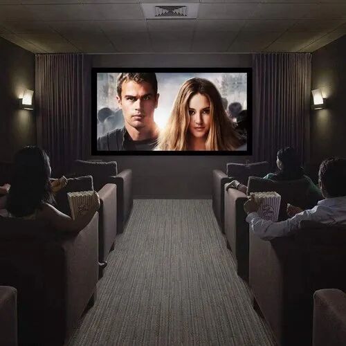PVC Fixed Projection Screen, Color : White