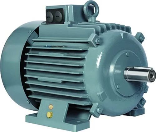 Automatic Cylindrical Polished Mild Steel Industrial Three Phase Motor, For Hoist, Crane, Voltage : 440 V