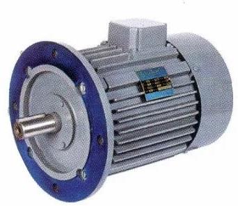 Cylindrical Polished Mild Steel Short Shaft Flange Motor, For Hoist, Crane, Industrial, Voltage : 220 V