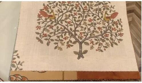 Embroidery Furnishing Fabric