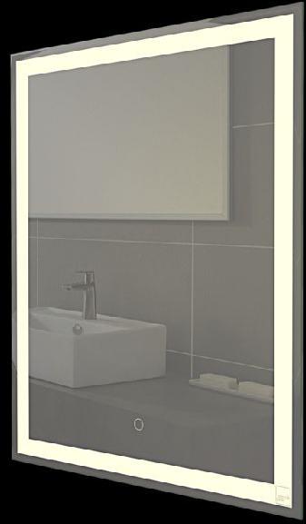 Standard LED Mirrors with Touch On/Off, for Bathroom, Hotels, Household