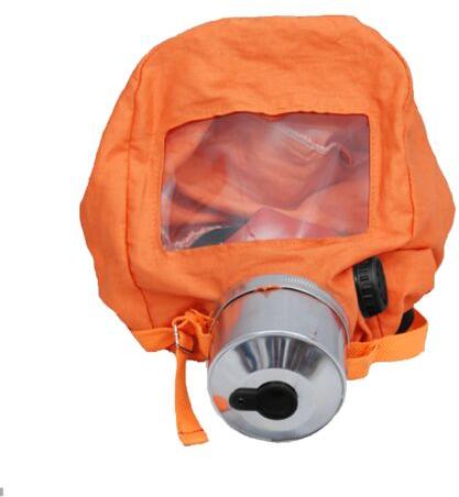 Flame Retardant Fabric escape mask, Color : Orange
