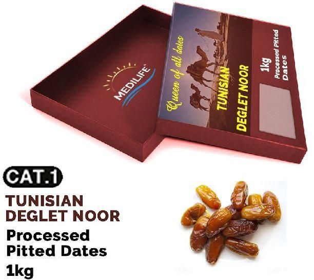 Processed Pitted Dates 1kg Carton Box