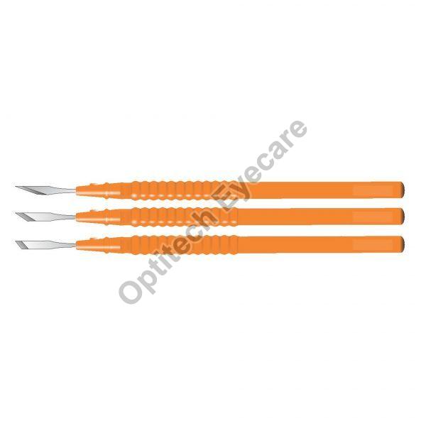 Orange OPTITECH Lance Tip Blades, for Surgical Use, Packaging Type : Plastic Pouch
