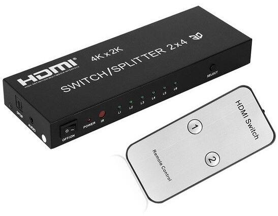 Black Electric 50 HZ HDMI Switcher Splitter, Voltage : 100-240 V