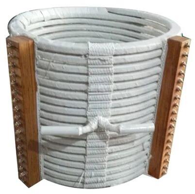 Stainless Steel Induction Melting Furnace Coil, Color : White Brown