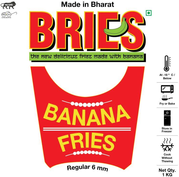 Bries Frozen Banana French fries, Size : 1 kg