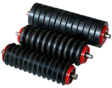 RC Conveyor Rubber Ring Roller, for Industrial, Shape : Round