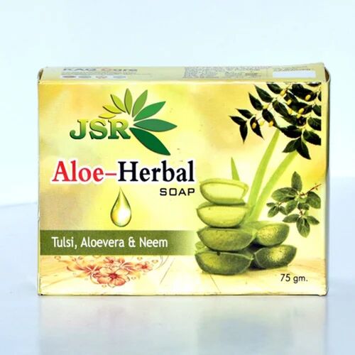 JSR Tulsi Aloe Herbal Soap, Packaging Size : 75gm