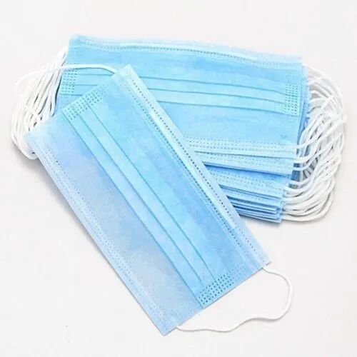 Non Woven Face Mask, for Anti Pollution, Medical Purpose, Industrial Safety, Color : Blue