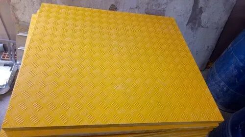 FRP Chequered Plate, Color : Yellow