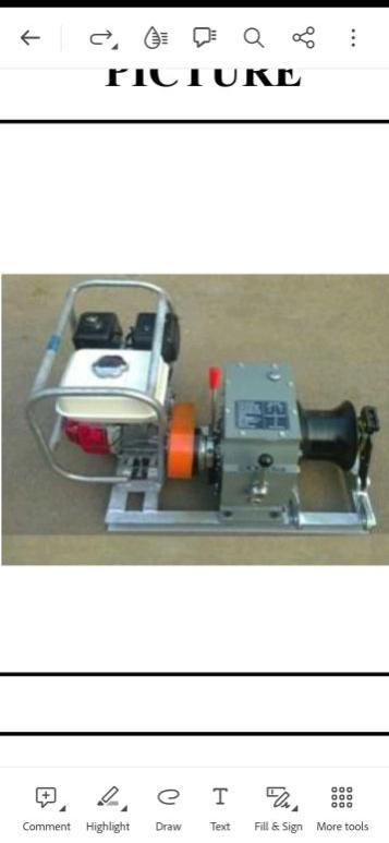 Electric Petrol Engine Power Winches