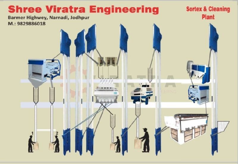 Sortex Seed Cleaning and Grading Plant, for Industrial, Voltage : 440 V