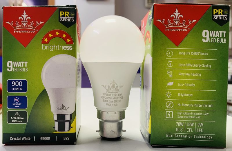 Incandascent Aluminum 60 Led Bulb, For Home, Mall, Hotel, Office, Specialities : Durable, Easy To Use